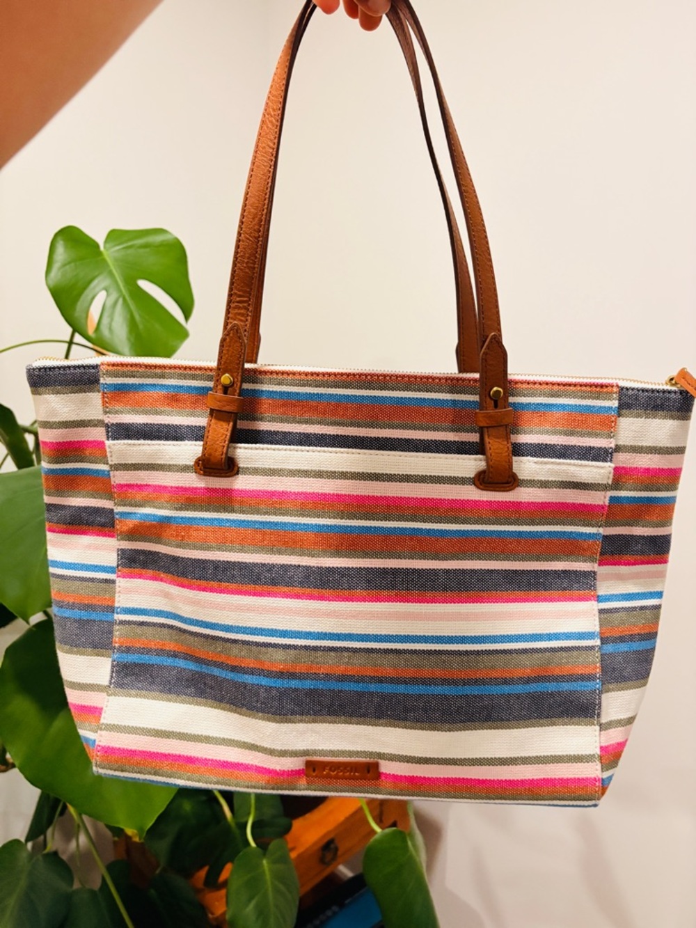 Fossil Rachel Canvas Tote!